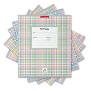 Тетрадь школьная ученическая ErichKrause® Новая шотландка, 24 листа, линейка