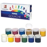 Гуашь ЛУЧ «Классика», 12 цветов по 20 мл, блок-тара, без кисти, картонная упаковка, 21С 1376-08