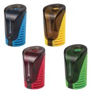 Точилка BRAUBERG «Cell» с контейнером, пластиковая, овальная, цвет корпуса ассорти, 226944