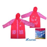 Дождевик детский 4626-L «Фламинго», шир.по груди=55см.,дл.по спине=80см, ПВХ