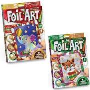 Набор креативного творчества «Аппликация цветной фольгой», серия «FOIL ART», Мишка, 20,5 х 26 см