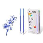 Стержень гелевый со стираемыми чернилами, СИНИЙ, игольчатый пиш.узел 0.5мм, длина 122 мм, д/ручек: M-5301 - 5305,M-5310 - 5312,М-5339 - 5344,М-5503 - 5505,М-5523,М-5524,М-5531,М-5532,М-5540,М-5546,М-5727,М-5728, картонная упаковка