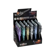 Ручка шариковая HELICOPTER, СИНЯЯ, пулевидный пиш.узел 0.7мм, пластиковый корпус, ассорти 6 цветов, картонный дисплей