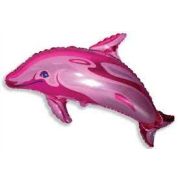 Шар ФИГУРА/11 Дельфин розовый 56*95см