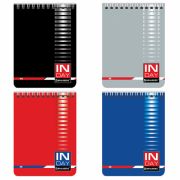 Блокнот МАЛЫЙ ФОРМАТ (108х146 мм) А6, 48 л., гребень, мелованная картонная обложка, клетка, BRAUBERG