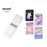 Блокнот на евроспирали HAPPY AVOCADO 10х12,3 см, 57 л., линованный внутренний блок, плотность бумаги 80г/м2, 3 дизайна в ассортименте, ОПП-упаковка