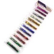 Пайетки Alingar, круглые, в тубусе 2.1 гр., в блистере 12 шт/6 цв., европодвес