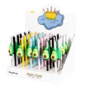 Ручка гелевая Alingar «Авокадо», 0,5 мм, синяя, игольчатый наконечник, круглый цветной пластиковый корпус, картонная упаковка