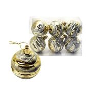 Набор шаров «Блестки», 6см, 6шт, цена за набор 2082-НХТ