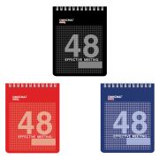 Блокнот А6 ОфисМаг 48л клетка гребень 3 вида, 121832