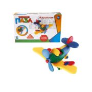 1toy конструктор-пазл Аэроплан,25 дет.,кор.16х11х4см