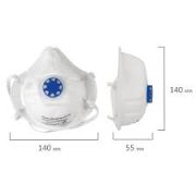 Респиратор (полумаска фильтрующая) ИСТОК, клапан выдоха, FFP1, формованный, 892507