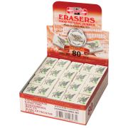 Ластик KOH-I-NOOR «Слон» 300/80, 26х18,5х8 мм, белый/цветной, прямоугольный, натуральный каучук, 0300080018KDRU