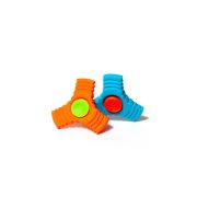 Ластик Yalong «Спинер»,3 лепестка, цветной, ассорти,синтетический каучук, пластик. банка, 50х40х8 мм