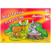 Пластилин классический ГАММА «Мультики», 16 цветов, 320 г, со стеком, картонная упаковка, 280027/281