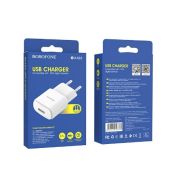Блок питания сетевой 1 USB Borofone, BA48A 2.1A белый