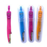 Готовальня-циркуль с грифелем,в пласт.фут,металл,цв.асс SC01001A(66599)