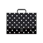 Портфель пластиковый ErichKrause® Dots in Black, A4