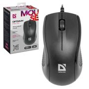 Мышь Defender Optimum МВ-160, USB, чёрный, 52160