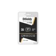 Карта памяти MicroSD 8GB DiGoldy Class 10 без адаптера