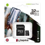 Карта памяти MicroSD  32GB Kingston Class 10 Canvas Select + адаптера