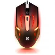 Мышь проводная DEFENDER Flash MB-600L черная 1,5м