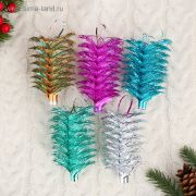 Новогоднее  украшение фольга «Шишка» большая 1184264