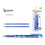 Ручка гелевая со стираемыми чернилами PRESTO, СИНЯЯ + 2стержня,  игольчатый пиш.узел 0.5мм,термочувс