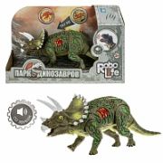 1TOY RoboLife игрушка Трицератопс, звук. эффект, (3*AG3 входят в комп.) откр. коробка (24,5*7*16 см)