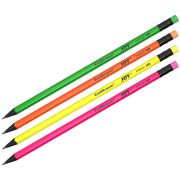 Пластиковый чернографитный круглый карандаш с ластиком ErichKrause® JOY® HB