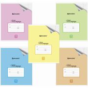 Тетрадь 12л клетка, Пастельная с уголком, BRAUBERG