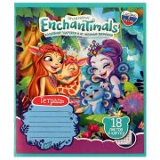 Тетрадь ЭНЧЕНТИМАЛС 18 листов, клетка Умка