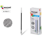 Стержень гелевый « Mazari » 128мм черный 0,5мм, наконечник Diamond, игольчатый пишущий узел, картонная упаковка