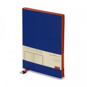 Ежедневник недат. А5 Bruno Visconti «Mercury» 136л синий иск.кожа