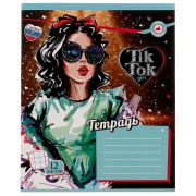 332488   Тетрадь, 12 листов, клетка, диз2, TIK TOK GIRL в кор.240шт