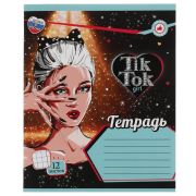 332489   Тетрадь, 12 листов, клетка, диз3, TIK TOK GIRL в кор.240шт