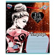 332429   Тетрадь, 24 листа, клетка, диз 1, TIK TOK GIRL в кор.160шт
