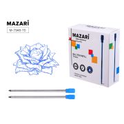 Стержень шариковый, поворотный механизм, СИНИЙ, металлический, пулевидный пиш.узел 0.7мм, длина 70 мм, д/ручек: М-7362, М-7370, М-7371, картонная упаковка