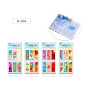 Набор закладок магнитных, 6 шт., 12х2см, ассорти 24 дизайна, ОПП- упаковка