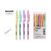 Ручка шариковая с чернилами на масляной основе JENX, СИНЯЯ, игольчатый пиш.узел 0.7мм, пластиковый корпус (ассорти 5 цветов), сменный стержень 137 мм, ПВХ-упаковка