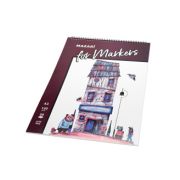 Блокнот (скетчбук) А3, 420*297 мм, 30 листов, плостноть 120 г/м2 (обложка передняя 210, задняя 900 гр/м2),на спирали