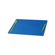 Доска для лепки, А4, пластиковая, 2 стека, выемки для пластилина, ассорти 3 цвета, термоусадочная пленка