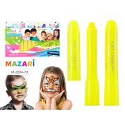 Мелки для лица, желтый, картонная упаковка с европодвесом