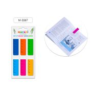 Набор закладок магнитных, 6 шт., с линейкой, 12х2см, ассорти 6 цветов, ОПП- упаковка