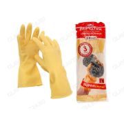 Перчатки хоз. латексные СВЕРХПРОЧНЫЕ S,Komfi