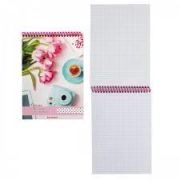 Блокнот «Натюрморт» на спир,8х12см,пл.обл,клет,48л,4асс BLВ_25