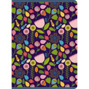 Краски лета.Тетрадь А4 48л для конспектов.Скрепка.Клетка.Обл.:мел.карт, печать по метал.плен.серебро