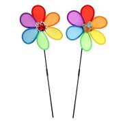 Вертушка Цветок с букашками 25см, в ассорт. в пак. в кор.2*120шт