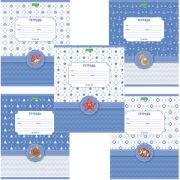 Тетрадь 12л. HATBER-ECO линия, обложка плотная мелованная бумага, Аквариум, 12Т5C2