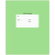 Тетрадь 12л., линия BG «Школьная», зеленая, эконом